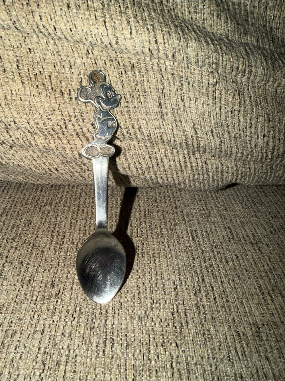 Vintage Disney Silver Stainless Mickey Mouse Collectible Spoon bybonny